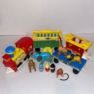 Vintage Fisher Price Little People Circus Train #991 Complete Set